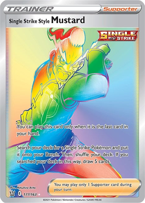 Image for Single Strike Style Mustard (Secret) (177/163) [SWSH05: Battle Styles] - Pokemon