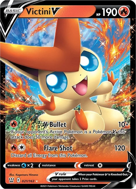 Image for Victini V (021/163) [SWSH05: Battle Styles] - Pokemon