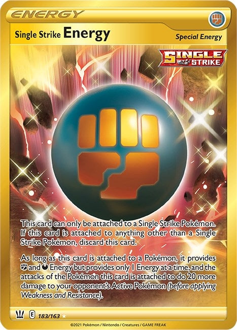Image for Single Strike Energy (Secret) (183/163) [SWSH05: Battle Styles] - Pokemon