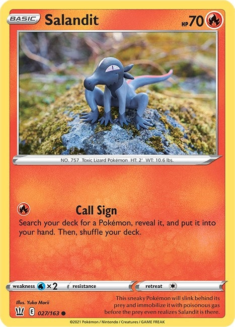 Image for Salandit (027/163) [SWSH05: Battle Styles] - Pokemon