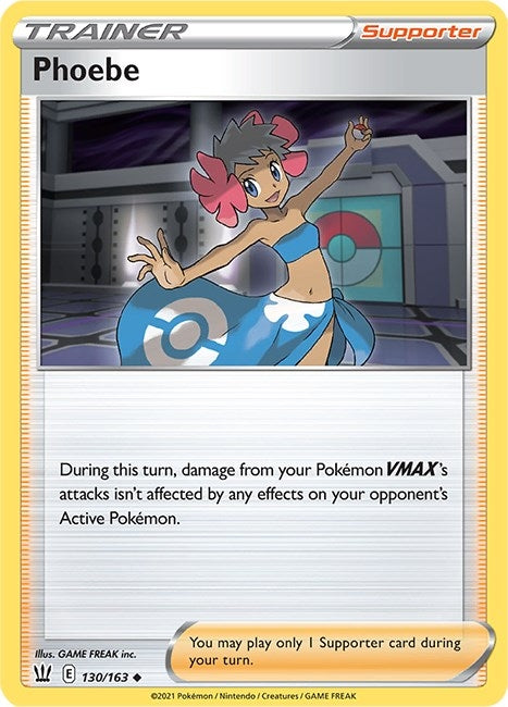 Image for Phoebe (130/163) [SWSH05: Battle Styles] - Pokemon