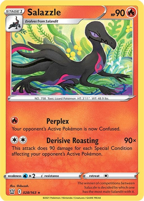 Image for Salazzle (028/163) [SWSH05: Battle Styles] - Pokemon
