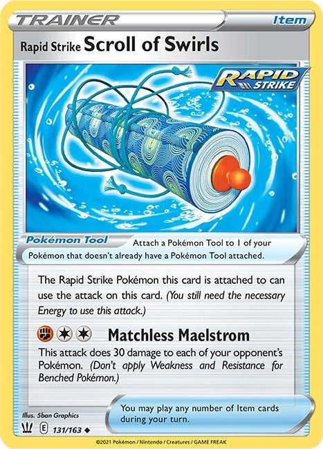 Image for Rapid Strike Scroll of Swirls (131/163) [SWSH05: Battle Styles] - Pokemon
