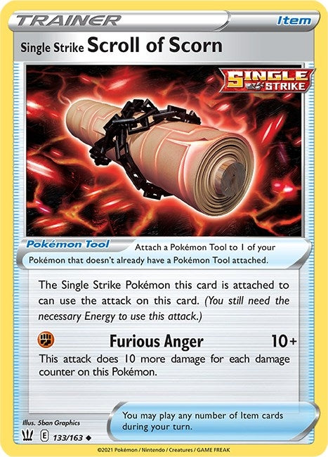 Image for Single Strike Scroll of Scorn (133/163) [SWSH05: Battle Styles] - Pokemon