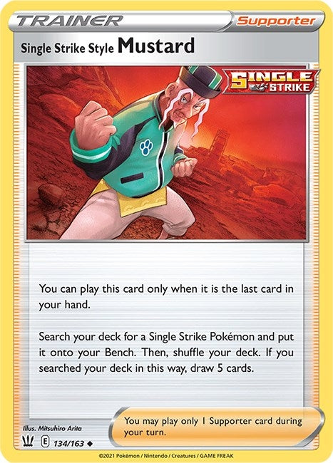 Image for Single Strike Style Mustard (134/163) [SWSH05: Battle Styles] - Pokemon