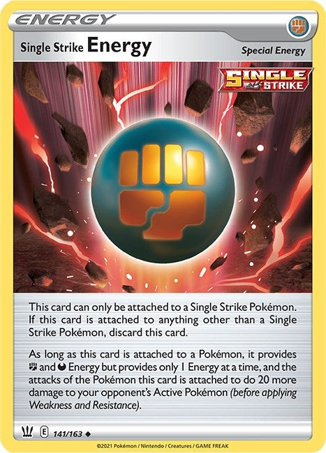 Image for Single Strike Energy (141/163) [SWSH05: Battle Styles] - Pokemon
