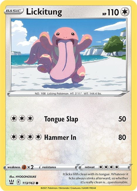 Image for Lickitung (113/163) [SWSH05: Battle Styles] - Pokemon