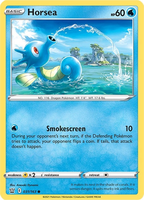 Image for Horsea (031/163) [SWSH05: Battle Styles] - Pokemon