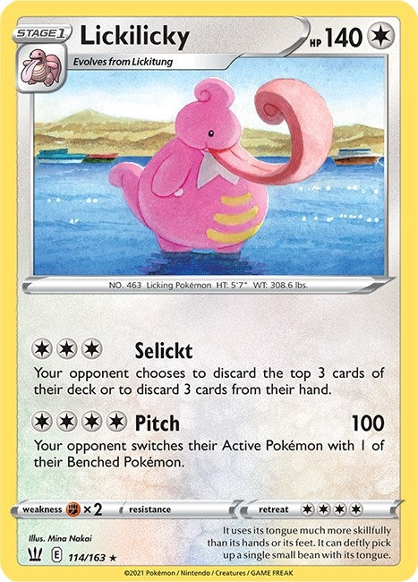 Image for Lickilicky (114/163) [SWSH05: Battle Styles] - Pokemon