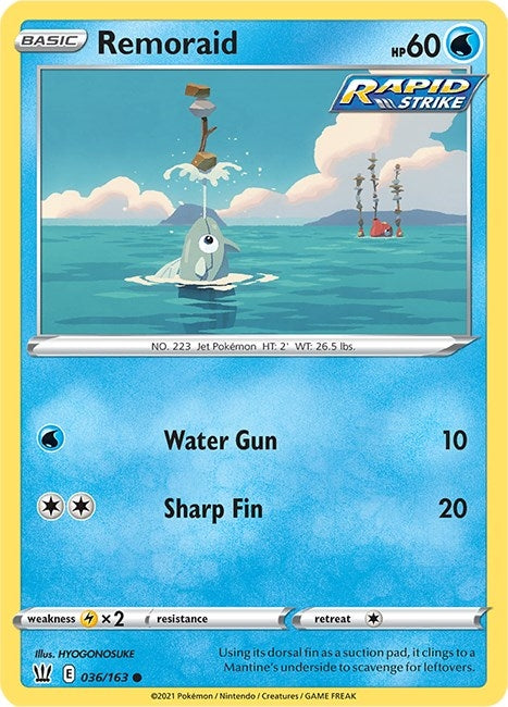 Image for Remoraid (036/163) [SWSH05: Battle Styles] - Pokemon