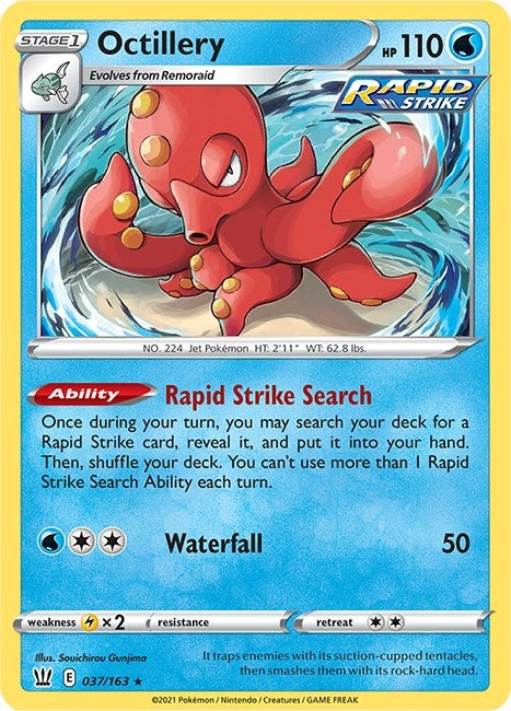 Image for Octillery (037/163) [SWSH05: Battle Styles] - Pokemon