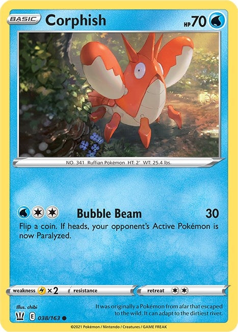 Image for Corphish (038/163) [SWSH05: Battle Styles] - Pokemon