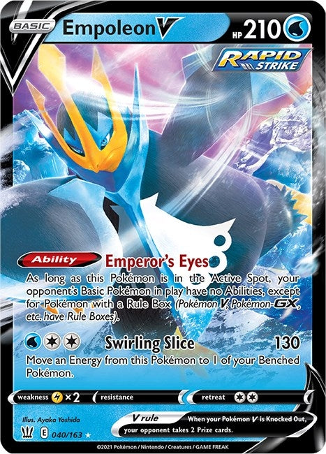 Image for Empoleon V (040/163) [SWSH05: Battle Styles] - Pokemon