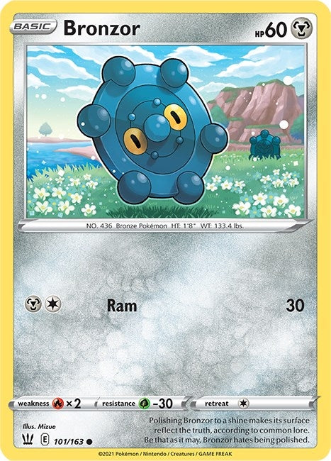 Image for Bronzor (101/163) [SWSH05: Battle Styles] - Pokemon