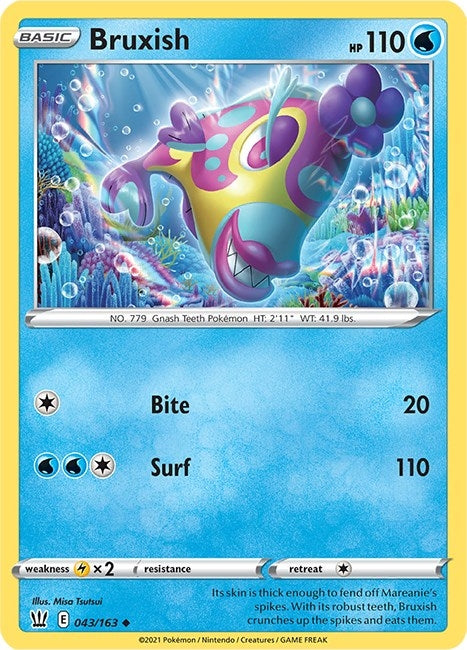 Image for Bruxish (043/163) [SWSH05: Battle Styles] - Pokemon