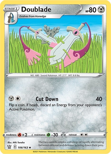 Image for Doublade (106/163) [SWSH05: Battle Styles] - Pokemon