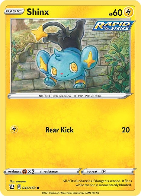 Image for Shinx (046/163) [SWSH05: Battle Styles] - Pokemon