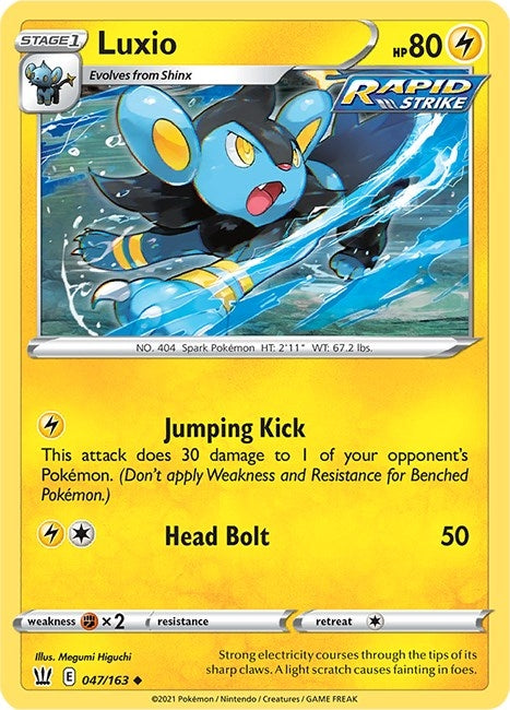 Image for Luxio (047/163) [SWSH05: Battle Styles] - Pokemon