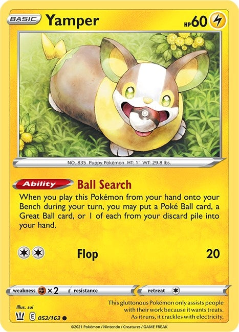Image for Yamper (052/163) [SWSH05: Battle Styles] - Pokemon