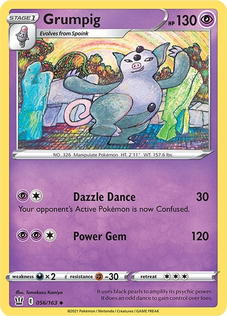Image for Grumpig (056/163) [SWSH05: Battle Styles] - Pokemon