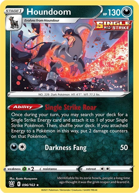 Image for Houndoom (096/163) [SWSH05: Battle Styles] - Pokemon