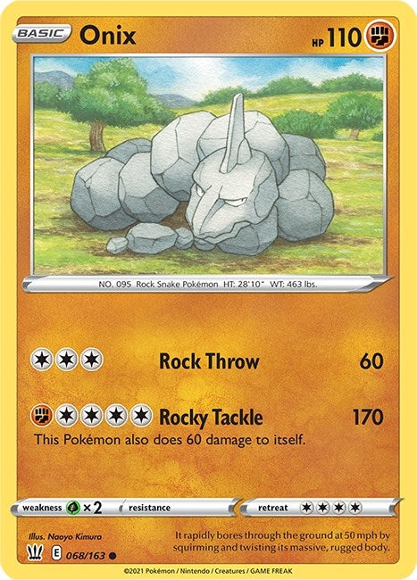 Image for Onix (068/163) [SWSH05: Battle Styles] - Pokemon