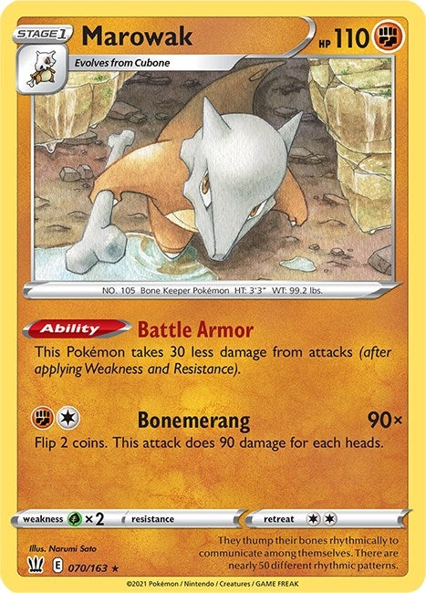 Image for Marowak (070/163) [SWSH05: Battle Styles] - Pokemon