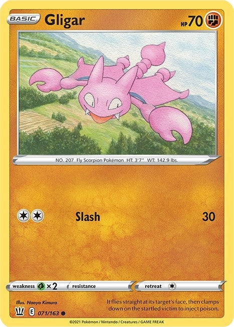 Image for Gligar (071/163) [SWSH05: Battle Styles] - Pokemon