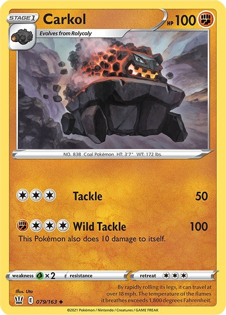 Image for Carkol (079/163) [SWSH05: Battle Styles] - Pokemon