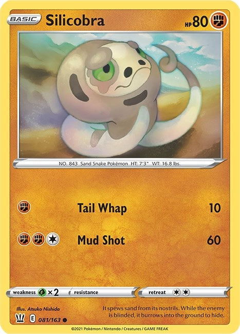Image for Silicobra (081/163) [SWSH05: Battle Styles] - Pokemon