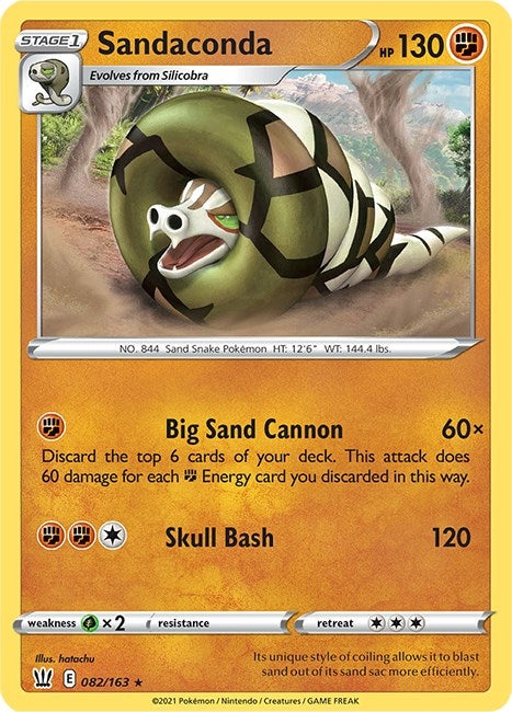 Image for Sandaconda (082/163) [SWSH05: Battle Styles] - Pokemon