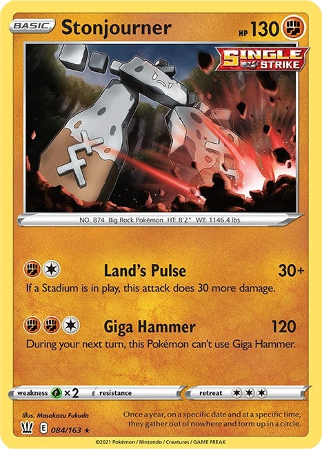 Image for Stonjourner (084/163) [SWSH05: Battle Styles] - Pokemon