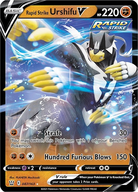 Rapid Strike Urshifu V (087/163) [SWSH05: Battle Styles]