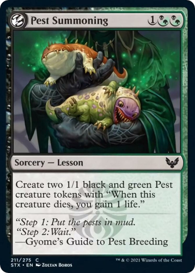 Image for Pest Summoning (211) [Strixhaven: School of Mages] - Magic: The Gathering