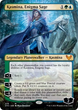 Image for Kasmina, Enigma Sage (Borderless) (279) [Strixhaven: School of Mages] - Magic: The Gathering