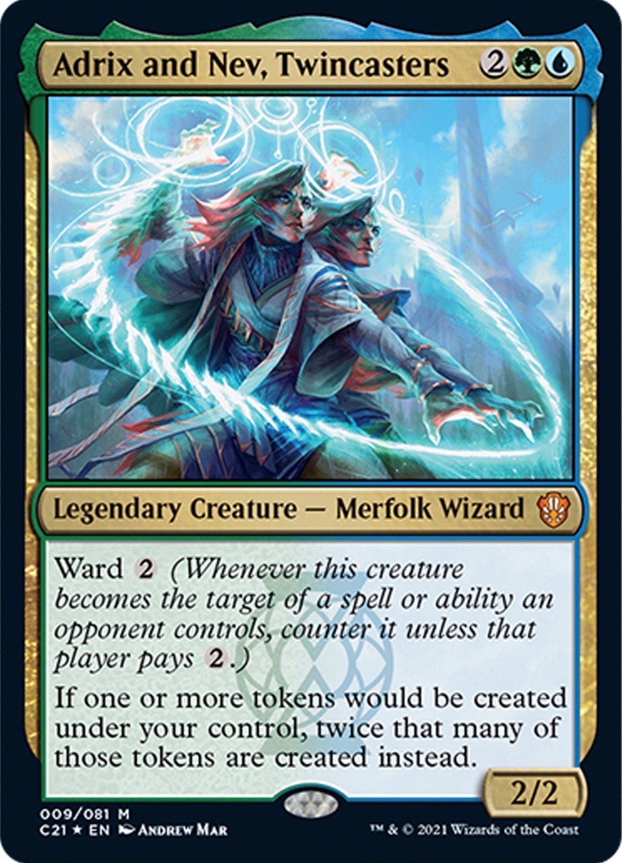 Image for Adrix and Nev, Twincasters (9) [Commander 2021] - Magic: The Gathering