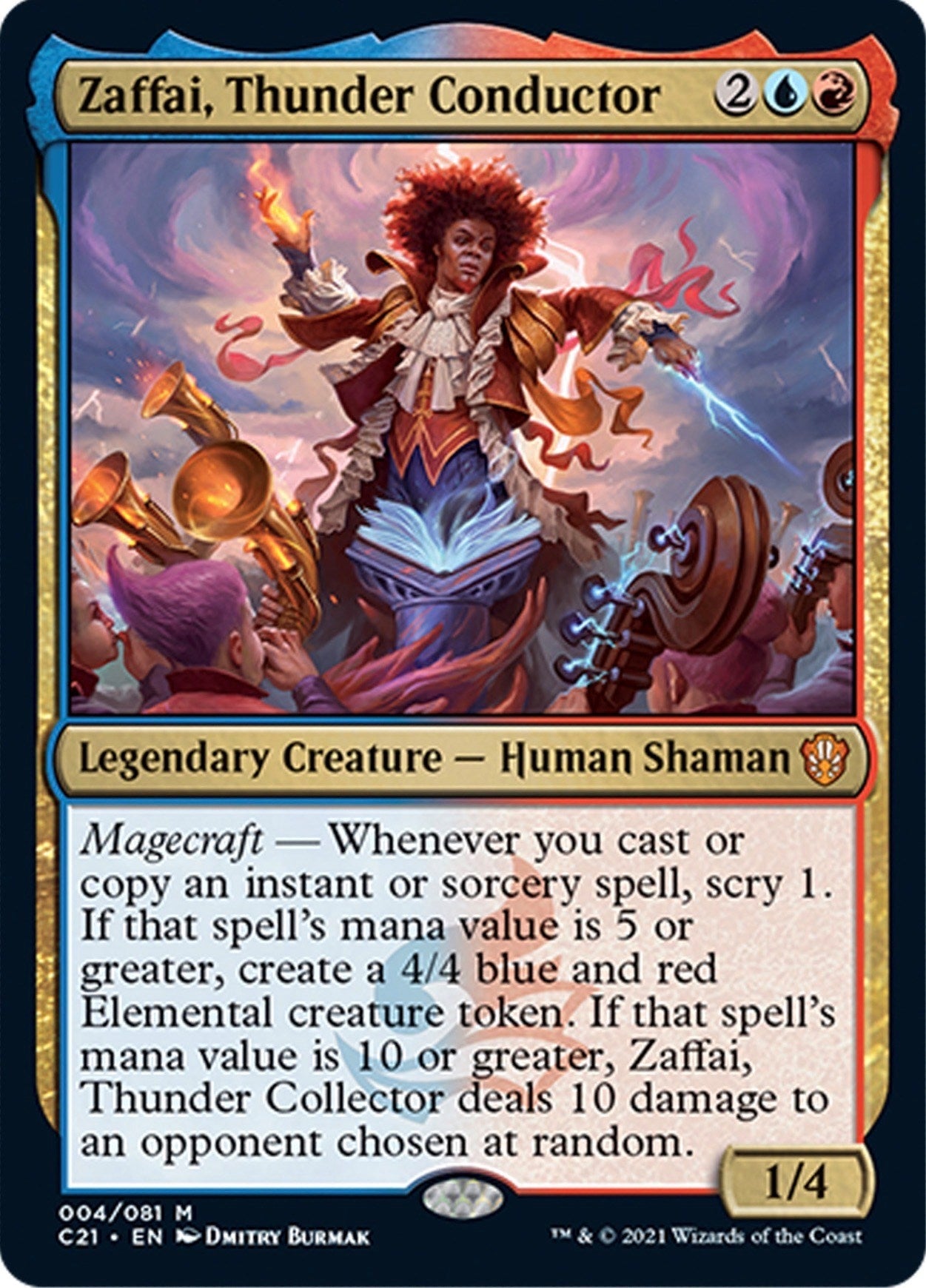 Image for Zaffai, Thunder Conductor (4) [Commander 2021] - Magic: The Gathering