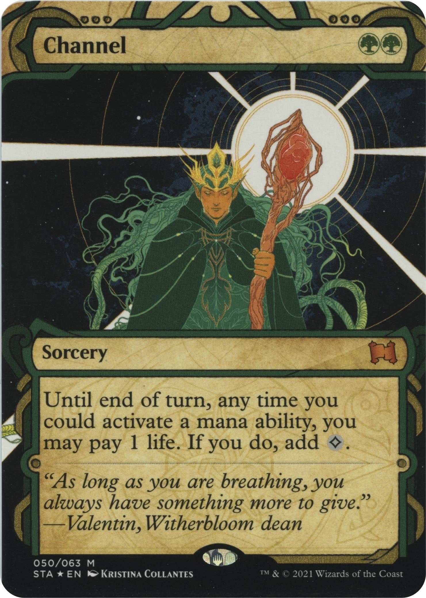 Image for Channel (Foil Etched) (50) [Strixhaven: Mystical Archives] - Magic: The Gathering