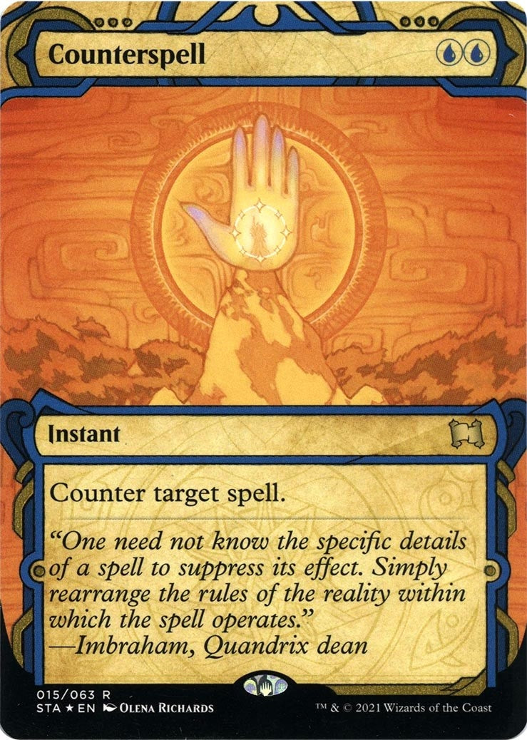 Image for Counterspell (Foil Etched) (15) [Strixhaven: Mystical Archives] - Magic: The Gathering