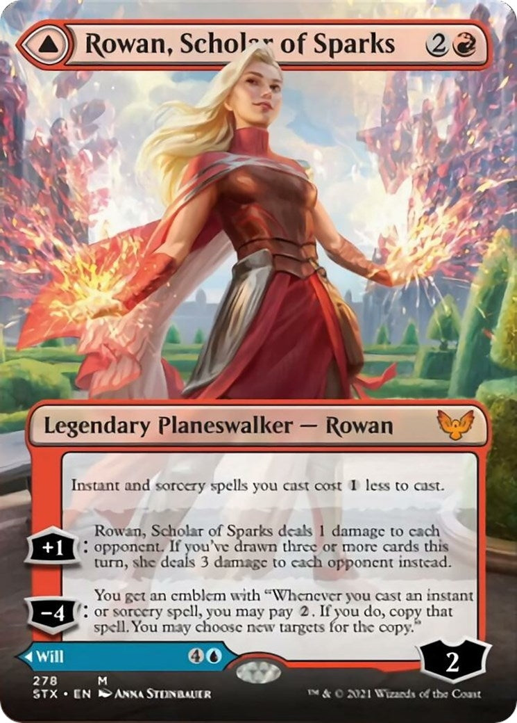 Rowan, Scholar of Sparks (Borderless) (278) [Strixhaven: School of Mages]