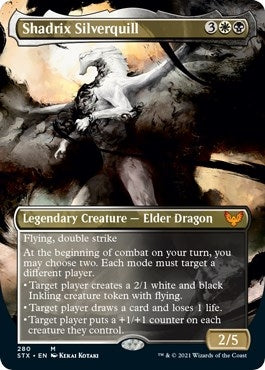 Image for Shadrix Silverquill (Borderless) (280) [Strixhaven: School of Mages] - Magic: The Gathering