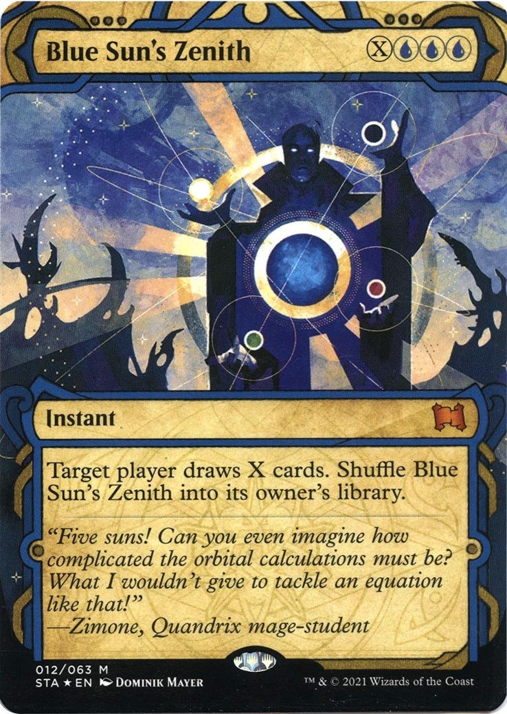Image for Blue Sun's Zenith (Foil Etched) (12) [Strixhaven: Mystical Archives] - Magic: The Gathering