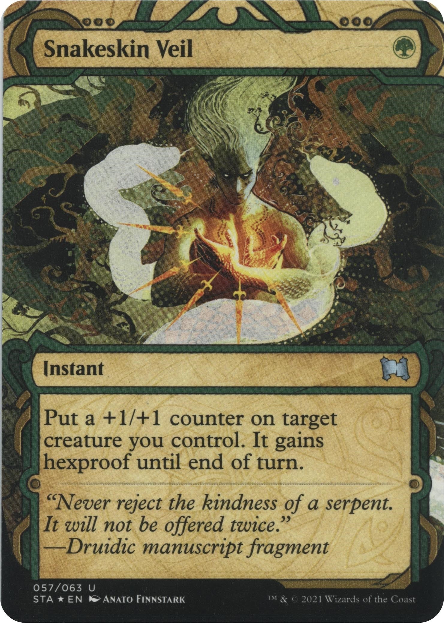 Snakeskin Veil (Foil Etched) (57) [Strixhaven: Mystical Archives]