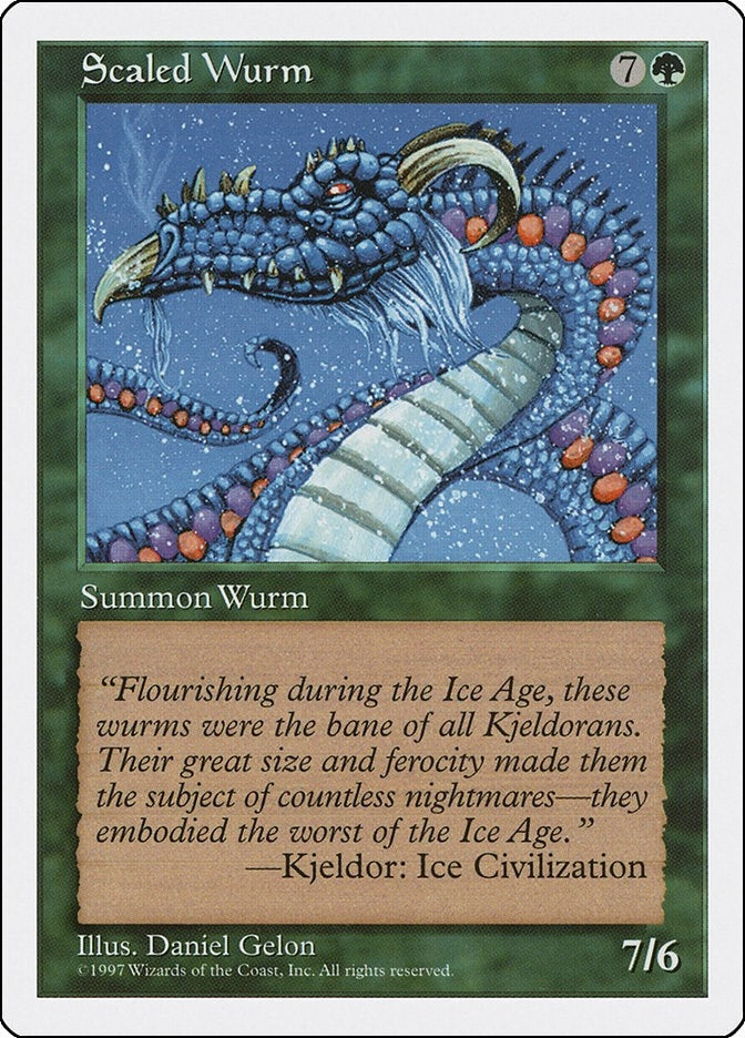 Image for Scaled Wurm [Fifth Edition] - Magic: The Gathering