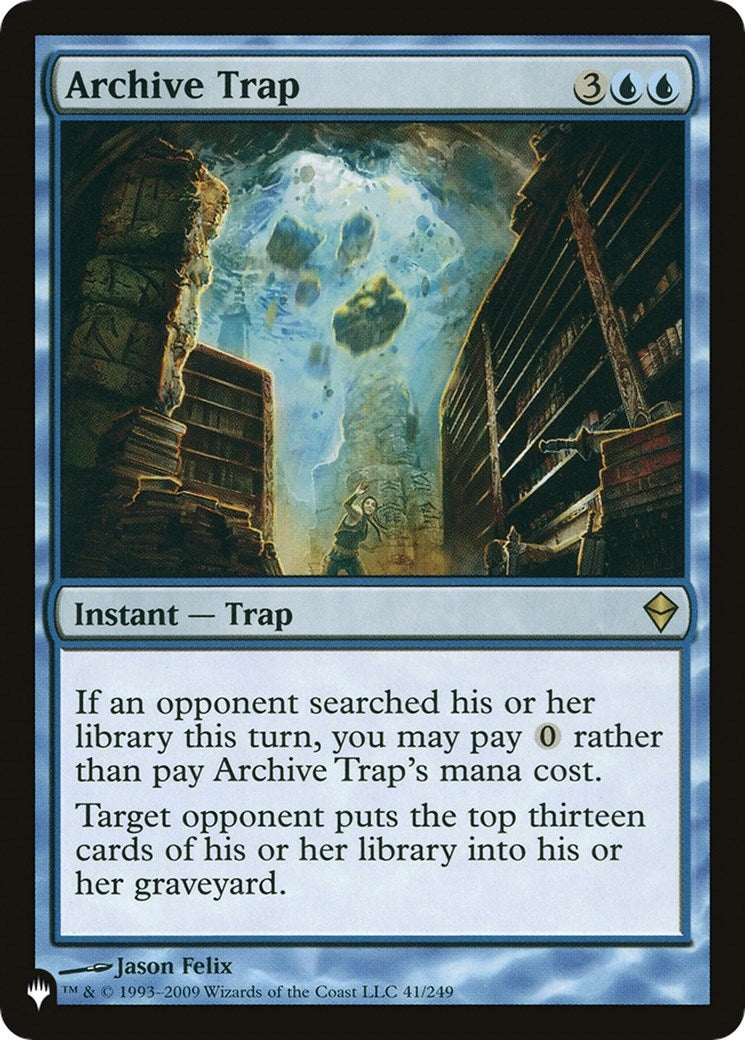 Image for Archive Trap (41/249) [The List Reprints] - Magic: The Gathering