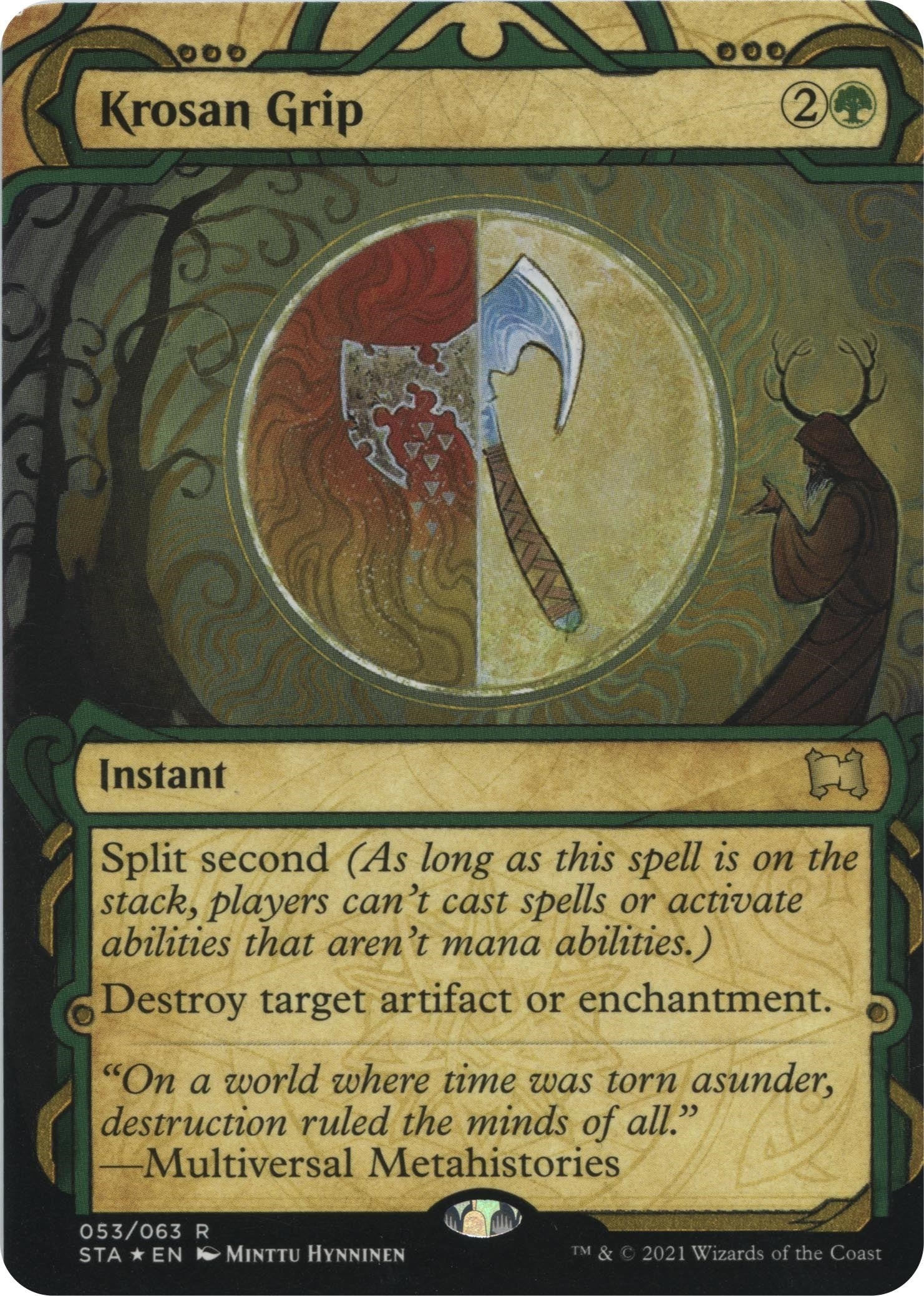 Image for Krosan Grip (Foil Etched) (53) [Strixhaven: Mystical Archives] - Magic: The Gathering