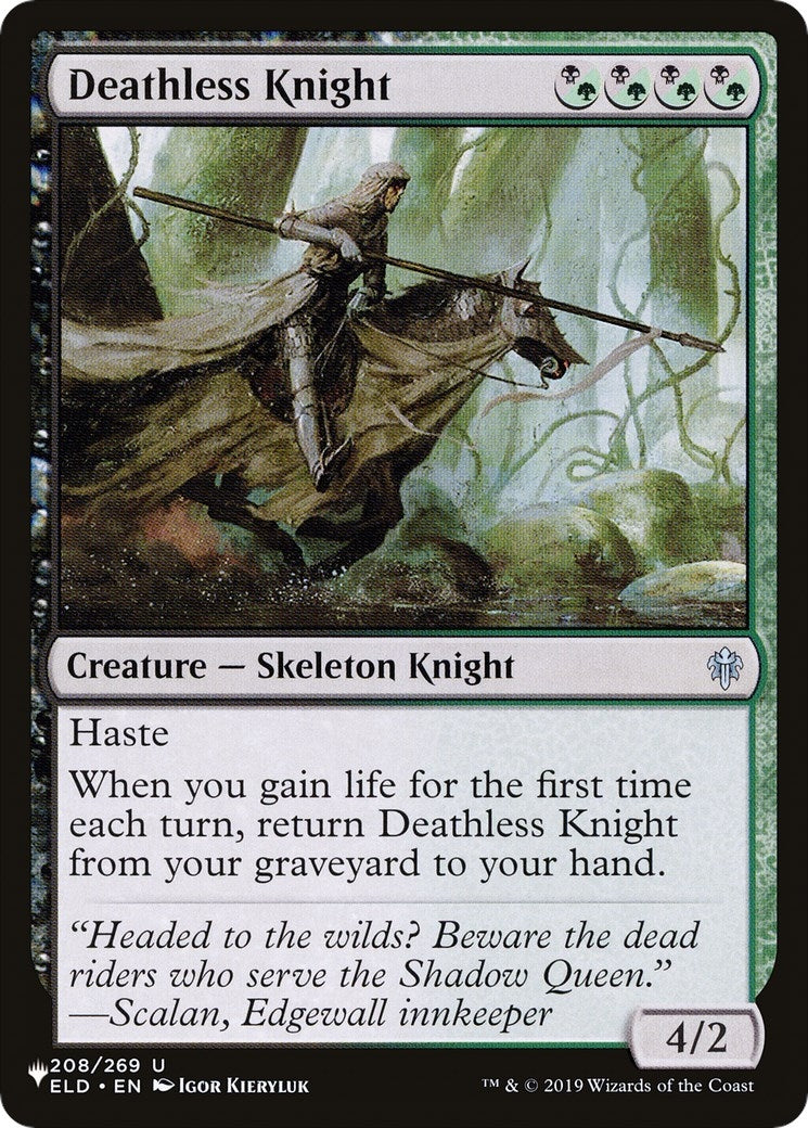 Image for Deathless Knight (208/269) [The List Reprints] - Magic: The Gathering