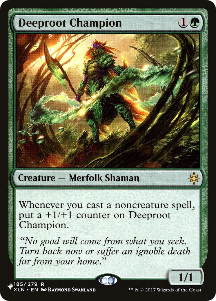 Image for Deeproot Champion (185/279) [The List Reprints] - Magic: The Gathering