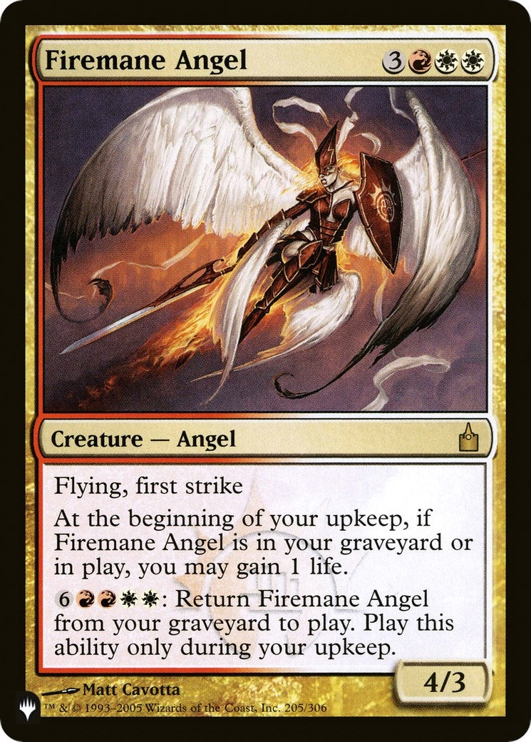 Firemane Angel (205/306) [The List Reprints]