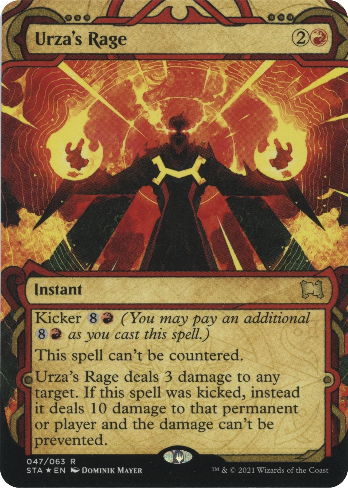 Image for Urza's Rage (Foil Etched) (47) [Strixhaven: Mystical Archives] - Magic: The Gathering